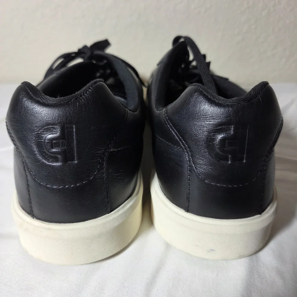 Cole Haan Mens Grand Crosscourt Black Leather Sneakers C40224 Size 14 M